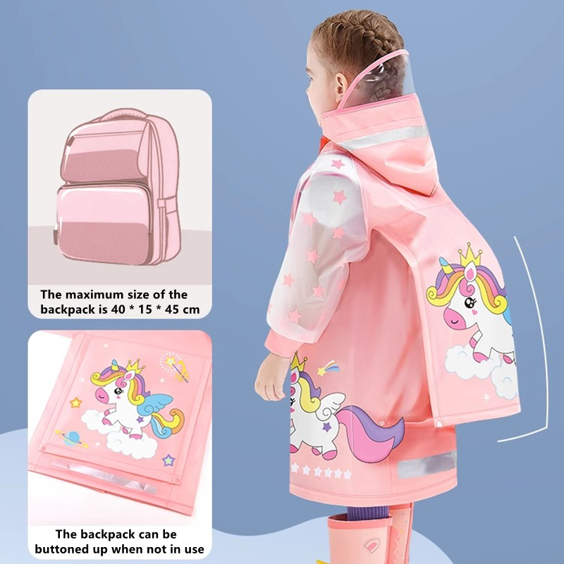 Camping Rain Poncho - Impermeabile per bambini Poncho antipioggia impermeabile