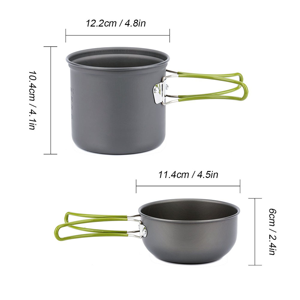 Pentole da campeggio ultralegg - Outdoor Camping Dining Set recensione e prezzo