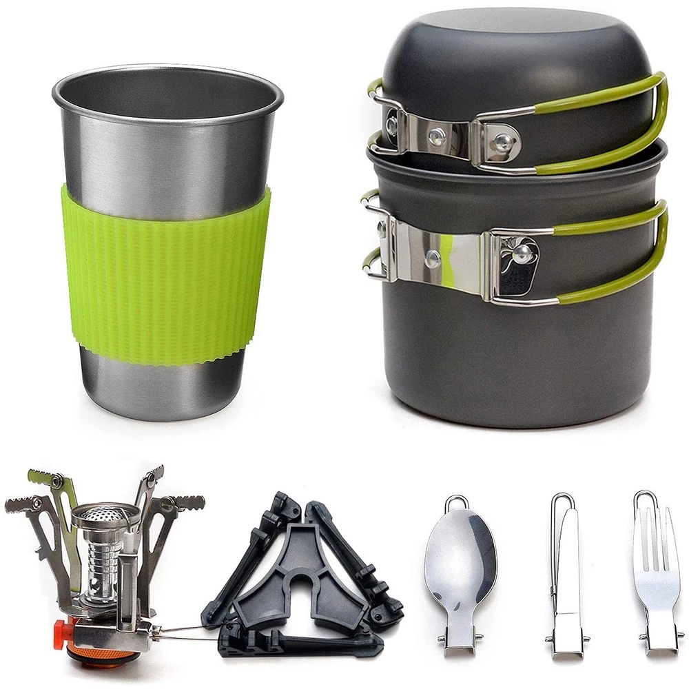 Kit di pentole da campeggio co - Outdoor Camping Dining Set recensione e prezzo